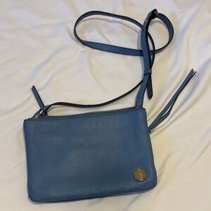 Baby Sky Blue Pebbled Leather Vince Camuto Crossbody